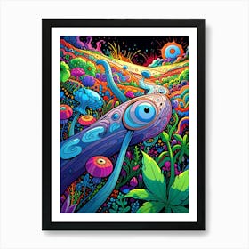 Psychedelic Landscape 1 Art Print