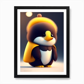 Cute Penguin Art Print