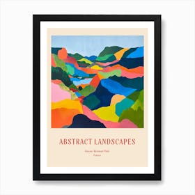 Colourful Abstract Runion National Park France 2 Poster Art Print