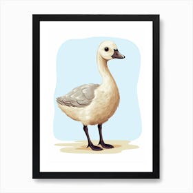 Baby Animal Illustration  Goose 5 Art Print