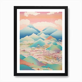Mount Tateyama In Toyama, Japanese Landscape 3 Art Print