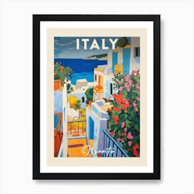 Otranto Italy 3 Fauvist Painting Travel Poster Art Print