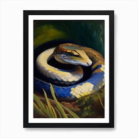 Brahminy Blind Snake Painting Art Print