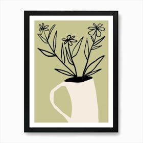 Flowers In A Mug Art Print