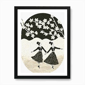 Two Dancers Art Print