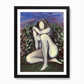 Female Nude Under Blue Sky Art Print