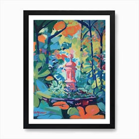 Atlanta Botanical Garden Painting 2 Art Print