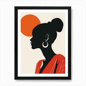 Silhouette Of A Woman 55 Art Print