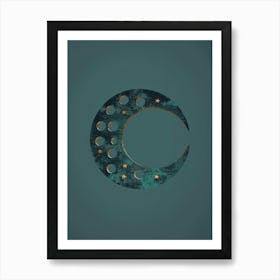 Moon Phases 1 Art Print