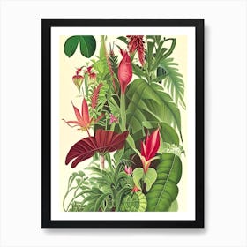 Jungle 6 Botanicals Art Print