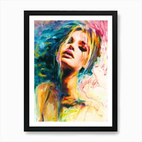 Woman'S Face 2 Art Print