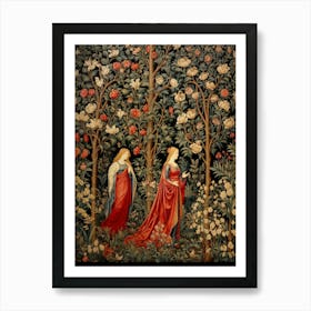 'Two Women In A Forest' Art Print