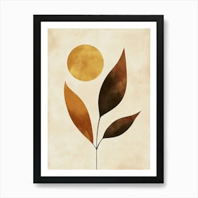 Sun And Leaves 18 Art Print