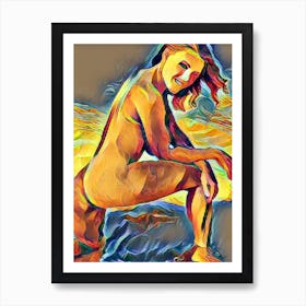 Nude Woman In The Sun 1 Art Print