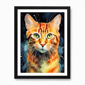 Orange Tabby Cat 5 Art Print