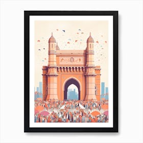 He Gateway Of India Mumbai Art Print
