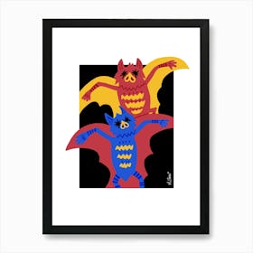 The Jungle Things - The Bat Dance Art Print