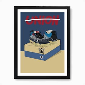 LA sneakers Art Print