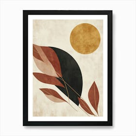 Abstract Leaves Canvas Print 11 Art Print