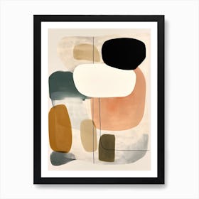 Muted Neutrals Abstract 10 Art Print