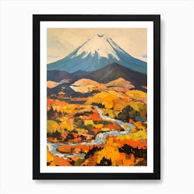 Mount Fuji Japan 1 Mountain Painting Art Print