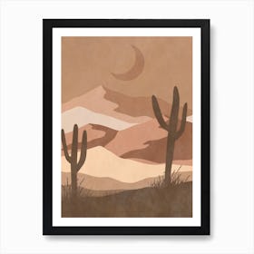 Desert Landscape - Desert Stock Videos & Royalty-Free Footage 1 Art Print