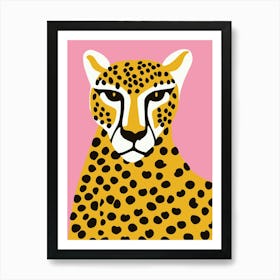 Cheetah Pink Art Print