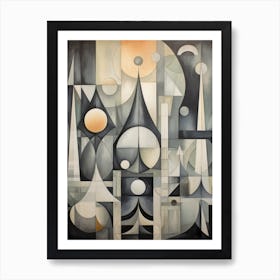 Whimsical Abstract Geometric Shapes 1 Art Print