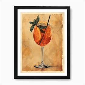 Aperol Spritz Art Print 136 Art Print