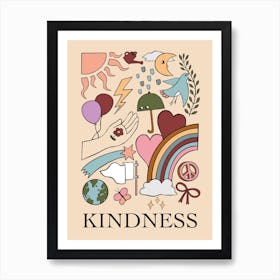 Kindness Blush Art Print