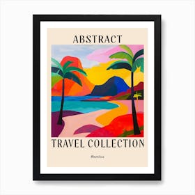 Abstract Travel Collection Poster Mauritius 5 Art Print