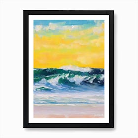 Bronte Beach, Australia Bright Abstract Art Print