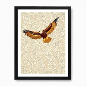 Golden Eagle William Morris Style Bird Art Print