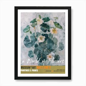 A World Of Flowers, Van Gogh Exhibition Nasturtium 4 Art Print