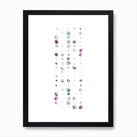 Codigo Aqua Pink Art Print