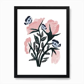 Garden Roses Art Print