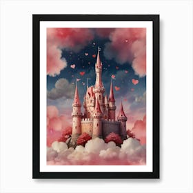 Valentine'S Day Castle Art Print