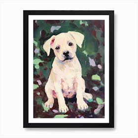 A French Bulldog Dog Painting, Impressionist 3 Art Print