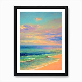 Tanjung Aru Beach Kota Kinabalu Malaysia Monet Style Art Print