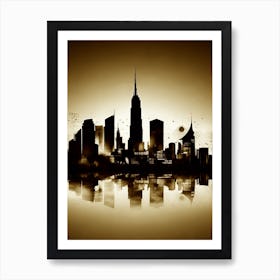 New York City Skyline 40 Art Print