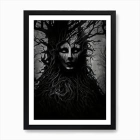 Mysterious Tree Goddess Art Print