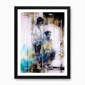 Dual Thoughts - 'Two Women' Art Print