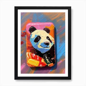 Panda Phone Case Oil Painting 1 Art Print