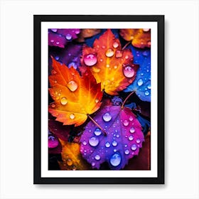 Autumn Leaves Colorful Art Print