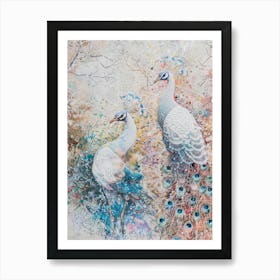 Peacocks Art Print