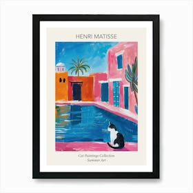 Henri Matisse Cat In Morocco Pool Summer Painting Art Print