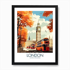 London Travel Print United Kingdom Gift Art Print