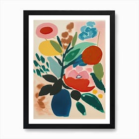 Roses Flower Illustration 3 Art Print