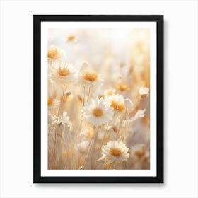 Boho Dried Flowers Gaillardia 3 Art Print