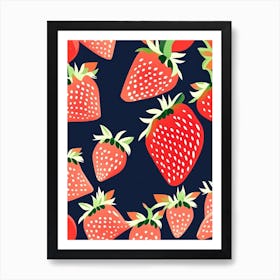 Strawberry Fruit, Market, Fruit, Neutral Abstract 2 Poster